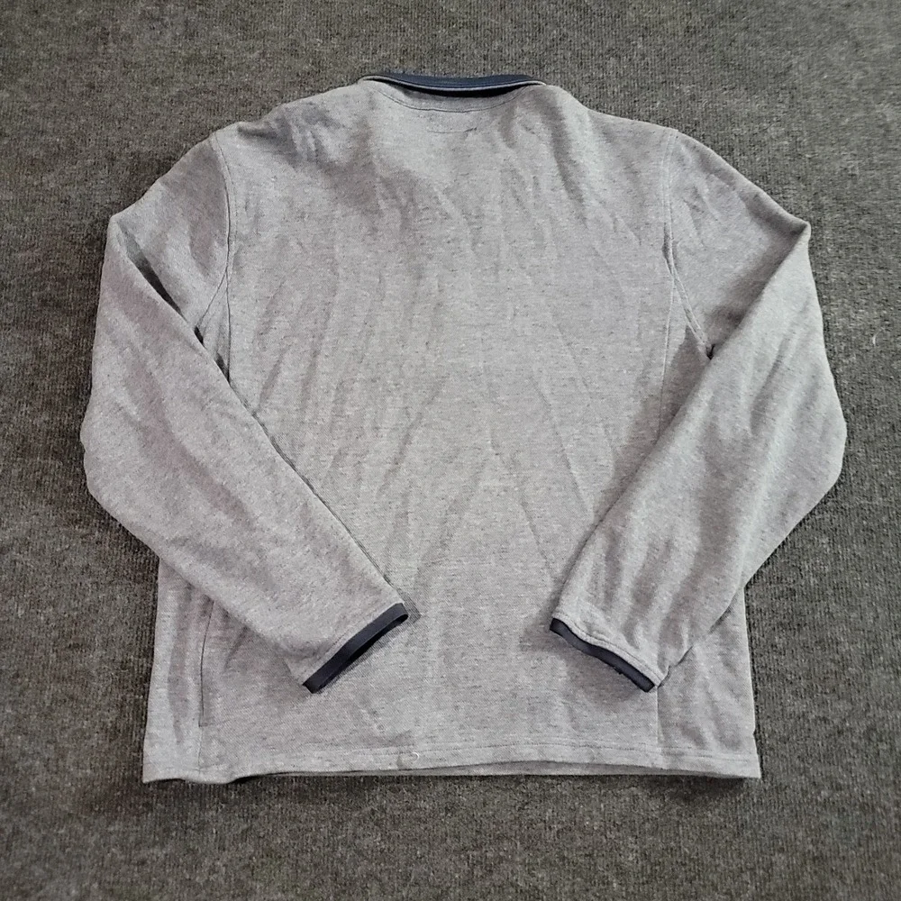 J.Crew Oarsman Quarter Zip Pullover Gray‎ M Long Sleeve Coolmax